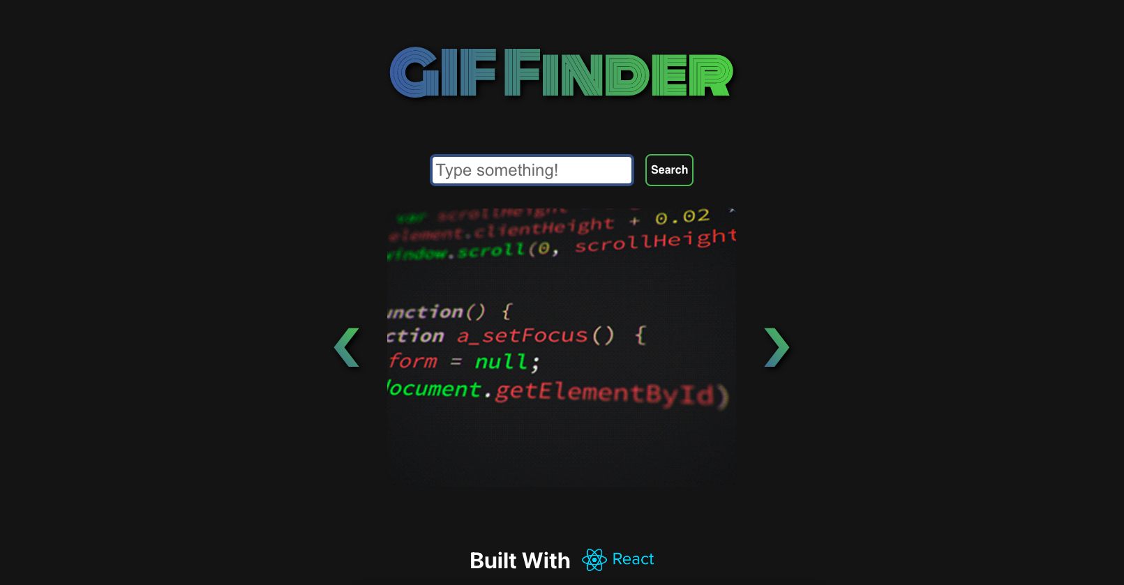 Gif Finder App